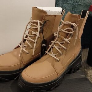 Sorel Brex Tan Waterproof Combat Boots